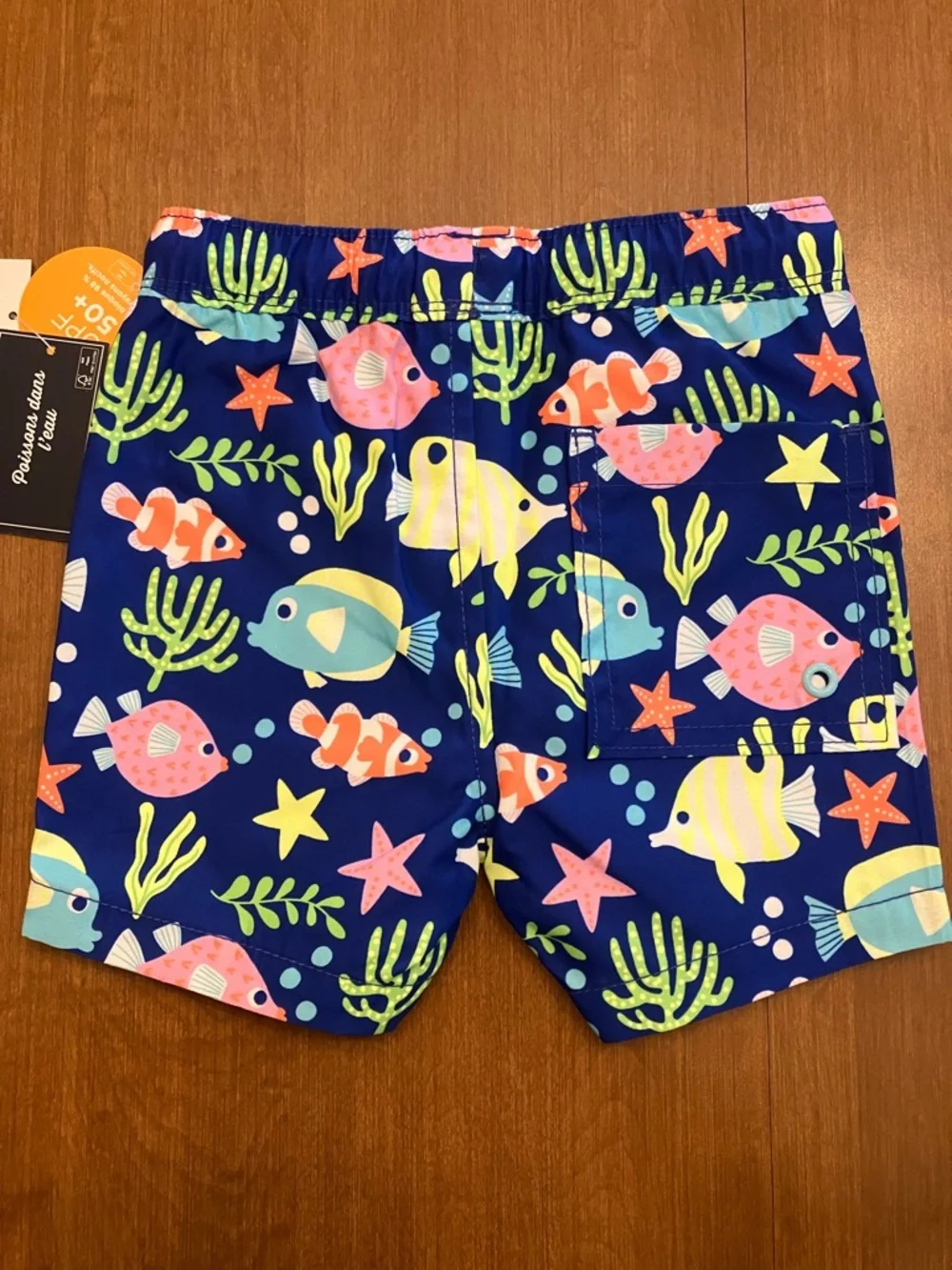 Gymboree Blue Tropical Fish Swim Trunks for 2T Boy - Picture 4 of 6